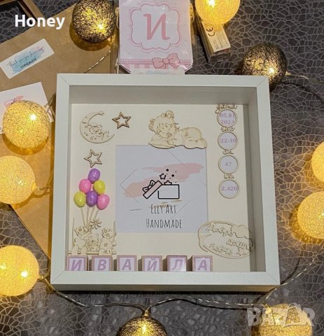 Персонализирана рамка за бебе, снимка 8 - Декорация за дома - 40290973