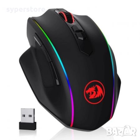 Мишка Геймърска Безжична Redragon Vampire Elite M686RGB-BK 16000dpi, 8btns, снимка 3 - Клавиатури и мишки - 32272859