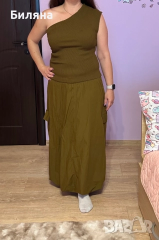 Нова рокля Зара- Л размер, снимка 3 - Рокли - 52969556