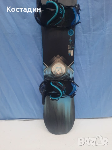 Сноуборд 142см. SALOMON QUATTRO с автомати, снимка 3 - Зимни спортове - 53214814