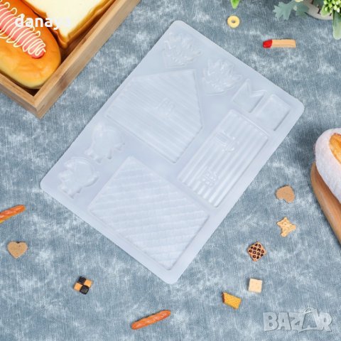 2264 Сладкарски шаблон за шоколадова къща, снимка 4 - Форми - 33273422