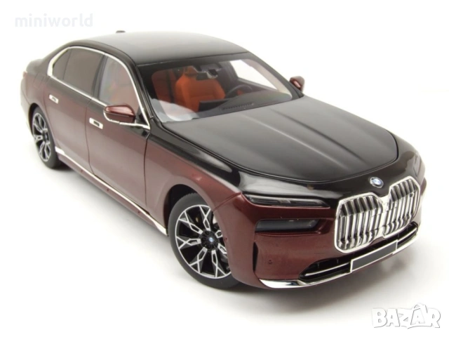 BMW i7 2022 - мащаб 1:18 на Minichamps моделът е нов в кутия, снимка 10 - Колекции - 53561496