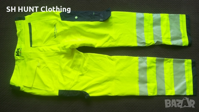 HELLY HANSEN 77472 Hi Vis Construction Stretch Work размер 52 / L работен панталон W4-420, снимка 3 - Панталони - 52075324
