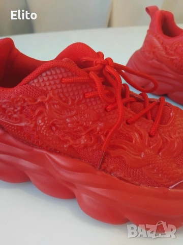 Червени нови маратонки .Стелка 26 см, снимка 7 - Маратонки - 53262404