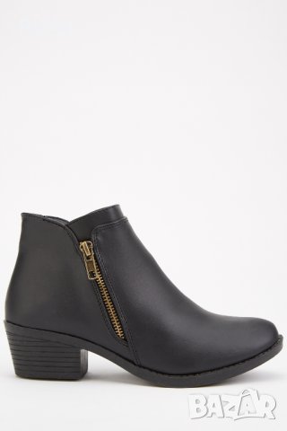 Нови Дамски боти в черно еко кожа - номер 37,38,39, снимка 2 - Дамски боти - 27872997