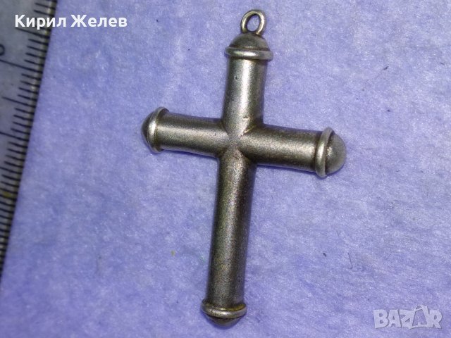 СТИЛЕН СРЕБЪРЕН ВИНТИДЖ АРТ КРЪСТ СРЕБРО ВИСОКА ПРОБА РЪЧНА ИЗРАБОТКА 18732, снимка 11 - Колиета, медальони, синджири - 43221554