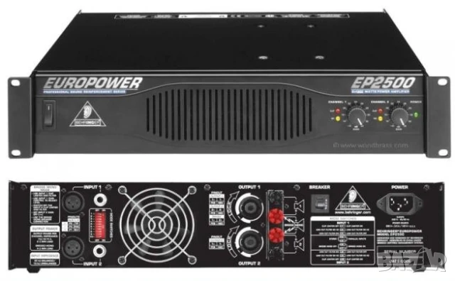 Професионален усилвател (крайно стъпало) Behringer Europower EP2500, снимка 1