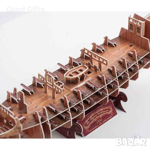 3D пъзел Макет на кораб Летящия Холандец, 229 части, снимка 7 - Игри и пъзели - 43091065