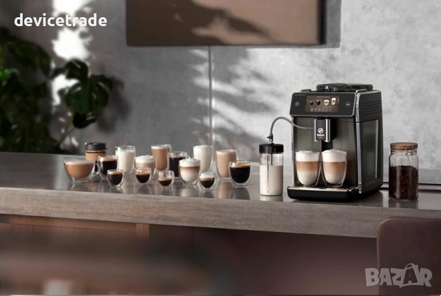 Кафеавтомат Saeco GranAroma Deluxe SM6685/00, Автоматичен пенообразовател на мляко, снимка 7 - Кафемашини - 53005546