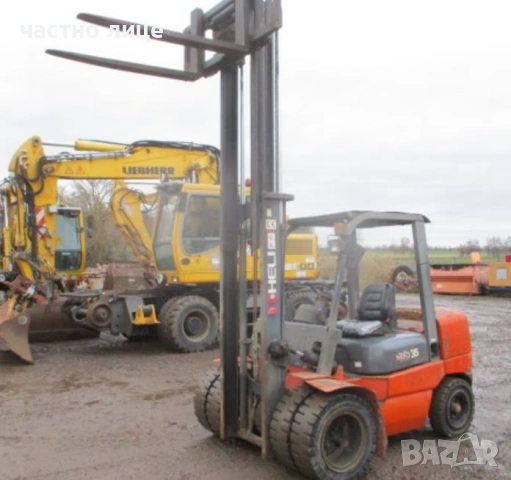 Мотокар HELI Мотокар 3.5т дизел , двигател Isuzu, снимка 7 - Индустриална техника - 53302766