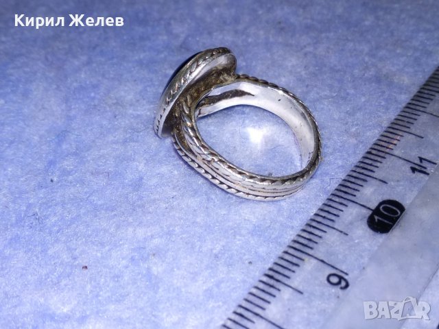 АРИСТОКРАТИЧЕН КЛАСИЧЕСКИ СРЕБЪРЕН МАРКОВ ПРЪСТЕН СРЕБРО 925 с ЮВЕЛИРНО ШЛИФОВАН ЧЕРЕН ОНИКС 37094, снимка 11 - Пръстени - 39977708