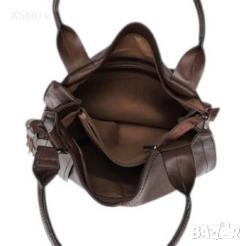 Стилна дамска чанта с голям обем и организация, снимка 9 - Чанти - 52572167