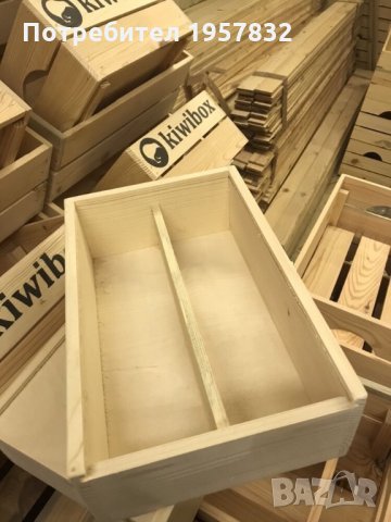 Декоративна дървена кутия за две бутилки вино, снимка 3 - Други - 26227745