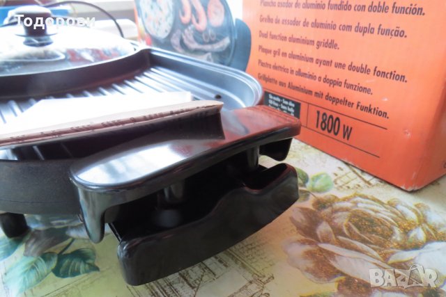 Грил скара Monix GrilleMax Combi -електрическа, с капак+грил, испански, снимка 8 - Скари - 33611410