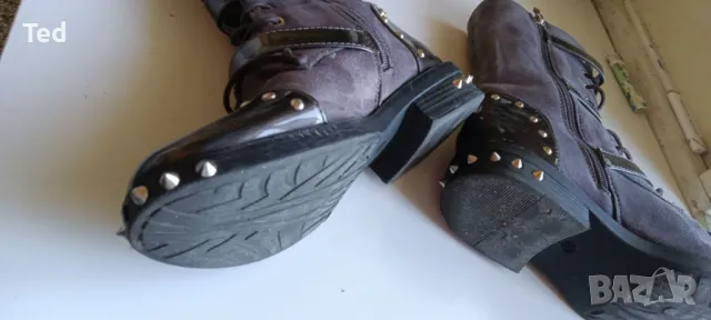 Ботуши, боти качествени с капси, 37-39 номер, снимка 3 - Дамски боти - 50412289