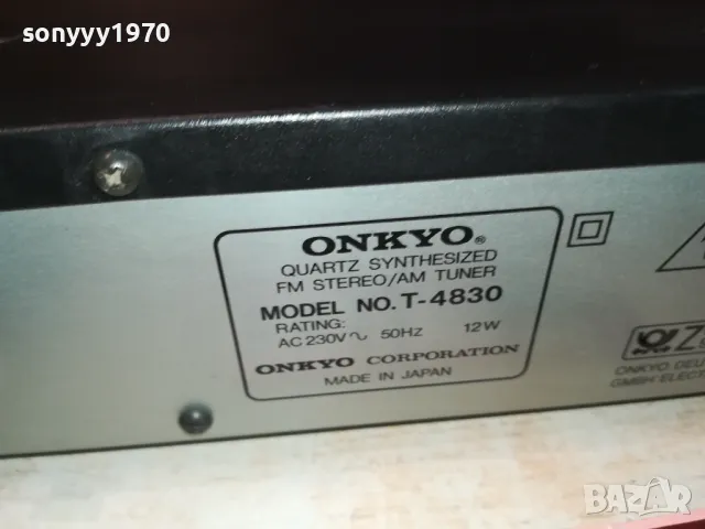 ONKYO T-4830 TUNER MADE IN JAPAN-ВНОС SWISS 1602251708, снимка 15 - Ресийвъри, усилватели, смесителни пултове - 49153897