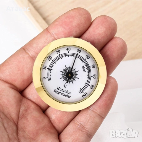 Механичен влагомер за пури 50mm - Класически дизайн с висока точност, снимка 2 - Други - 53427326