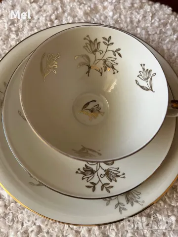 Троен баварски порцеланов сет, снимка 9 - Антикварни и старинни предмети - 49990687