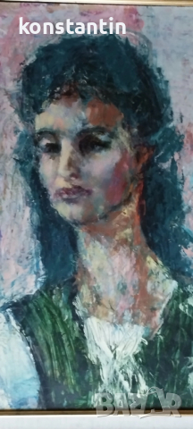 МАСЛЕНА КАРТИНА ДЕЧКО УЗУНОВ 1957, снимка 2 - Картини - 52677537