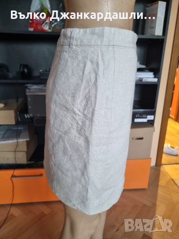 Ленена пола екрю Other stories, снимка 3 - Поли - 53094343