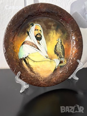 Чиния релефна Бахрейн порцелан керамика картина фигура статуетка, снимка 2 - Картини - 40733604