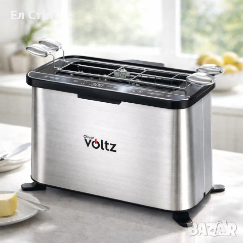 Мултифункционален уред за готвене 4 в 1, Oliver Voltz, 1700W, Тостер, Грил/Парти грил, Фурна, BBQ, снимка 2 - Тостери - 53565538