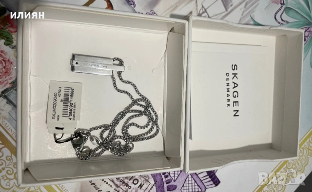 Колие .Синджир. Висулка. skagen  Denmark, снимка 11 - Колиета, медальони, синджири - 53244059