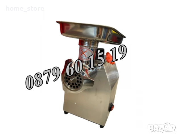 Професионална електрическа месомелачка ТК-М12 900W, 150 кг/ч, снимка 2 - Месомелачки - 51859307