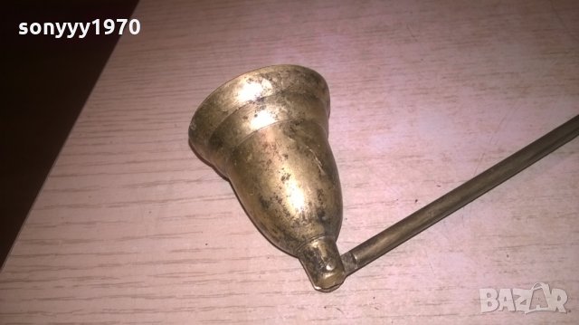 поръчано!!! антика-уред за гасене на свещи-мед/месинг-внос франция, снимка 4 - Колекции - 27114457
