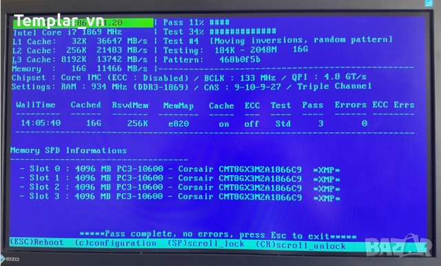 Corsair Dominator GT 4х4 DDR3 1866 / AMD PHENOM 9600 AM/, снимка 2 - RAM памет - 29767430