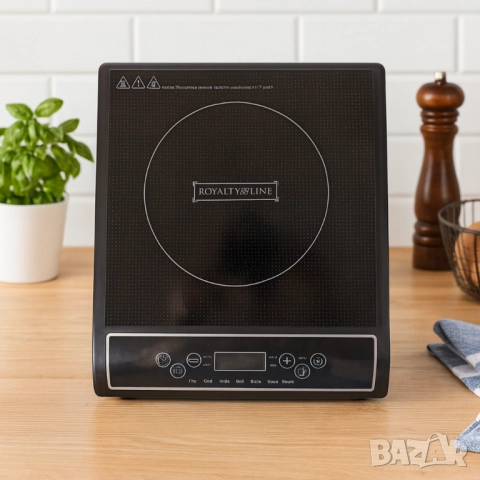 Преносим индукционен котлон Royalty Line EIP-2000.1 - 2000W, 7 режима на готвене, снимка 2 - Други стоки за дома - 51853644