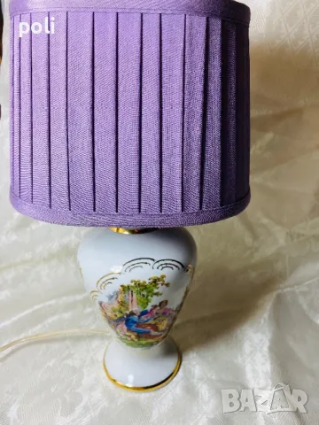 порцеланова настолна лампа , снимка 3 - Настолни лампи - 49066207