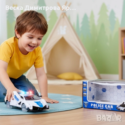 Полицейска кола със светлини и звук POLICE CAR