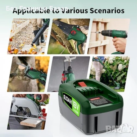 Нова Bosch 18V PBA 8.0Ah Li-Ion Батерия със защити за градински уреди, снимка 8 - Други инструменти - 53368483