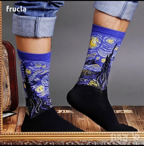 Арт Чорапи за Мъже или Жени, снимка 2 - Дамски чорапи - 53305106