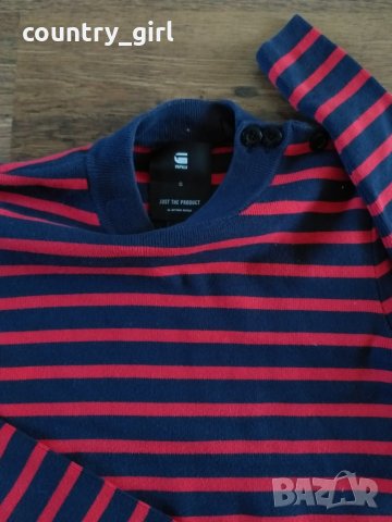 g-star exly stripe r knit wmn - страхотна дамска блуза, снимка 3 - Блузи с дълъг ръкав и пуловери - 26771639