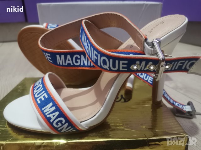 Дамски официални и ежедневни обувки сандали висок ток с каишки