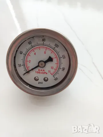 Универсален манометър с глицерин 0-11bar, 0-11бара, 160psi