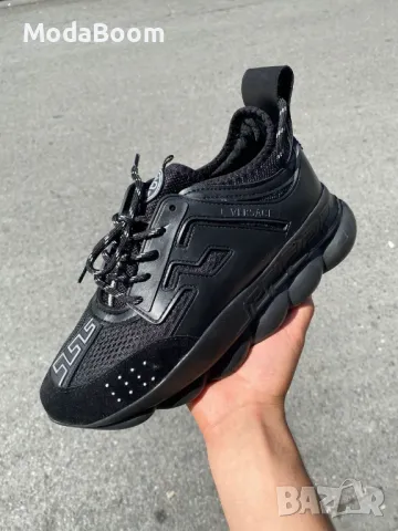 Versace черни мъжки маратонки 