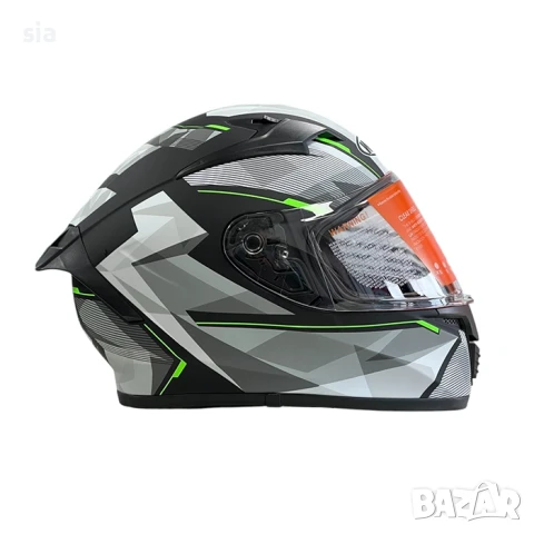 Каска за мотор, Мото шлем, очила и визьор, 4 размера Green, снимка 4 - Аксесоари и консумативи - 47544814