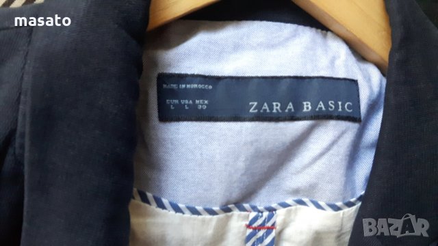 ZARA  тъмносиньо сако, снимка 5 - Сака - 28641262