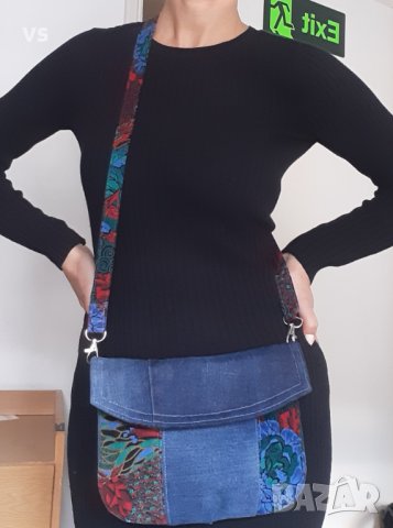 Дънкови цветни чанти LoVesy, снимка 8 - Чанти - 44139018