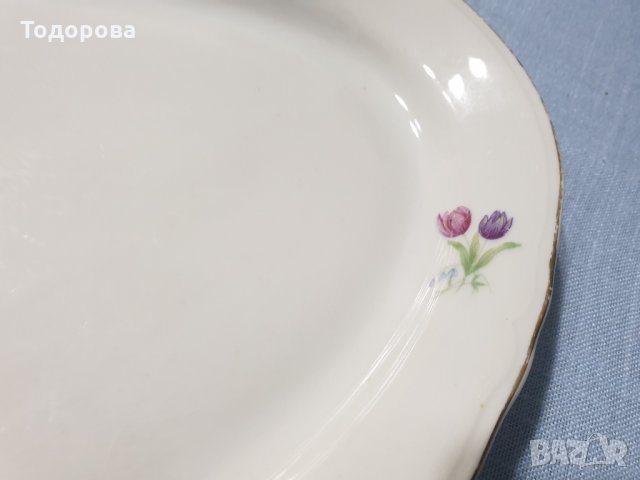 Порцеланов плато-Китка-Нови пазар., снимка 3 - Чинии - 35079478