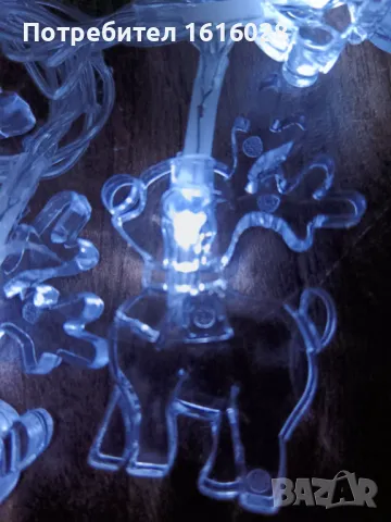 Нов Герлянд с 10 LED лампички с еленчета., снимка 4 - Декорация за дома - 47753766