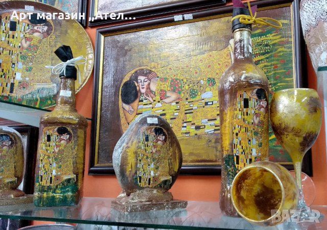 Рисувани чаши и бутилки за вино, халби за бира, снимка 1 - Декорация за дома - 19279058
