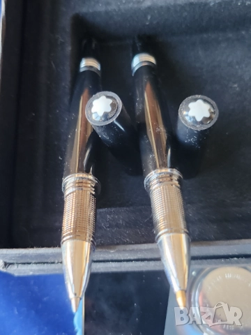 Montblanc Chopin Special Edition к-т от настолен часовник и 2 химикалки - чудесна реплика, снимка 4 - Други ценни предмети - 52928732