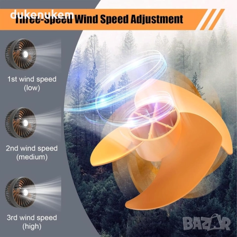 Двоен вентилатор за автомобил 12V/24V – USB & запалка, 360° ротация, 3 скорости, за задната седалка, снимка 3 - Аксесоари и консумативи - 52478186