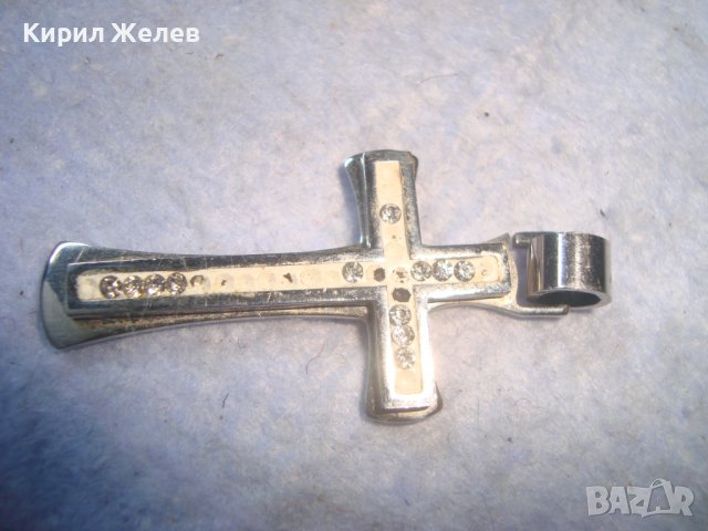 СТАР СТОМАНЕН ФЕШЪН-АРТ НАГРЪДЕН КРЪСТ НЕРЪЖДАЕМА СТОМАНА 27529, снимка 8 - Колиета, медальони, синджири - 36954631