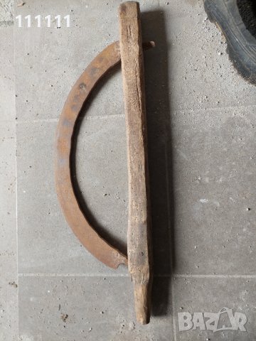 Старо ковано кълцало за рязане на  трева и за други неща , снимка 4 - Други ценни предмети - 43627689