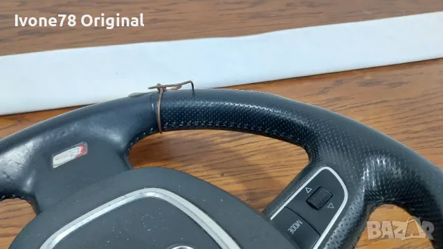 ПРОМОЦИЯ Трилъчев волан от естествена кожа за AUDI S LINE, снимка 5 - Аксесоари и консумативи - 48423914